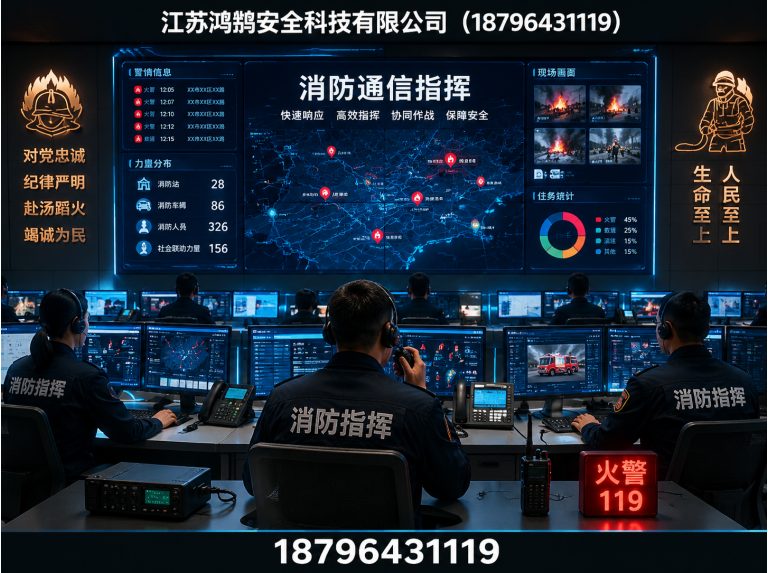 呼和浩特消防通信指挥展示图